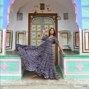 Daughters of India Maxi Indian Gauze Dress S